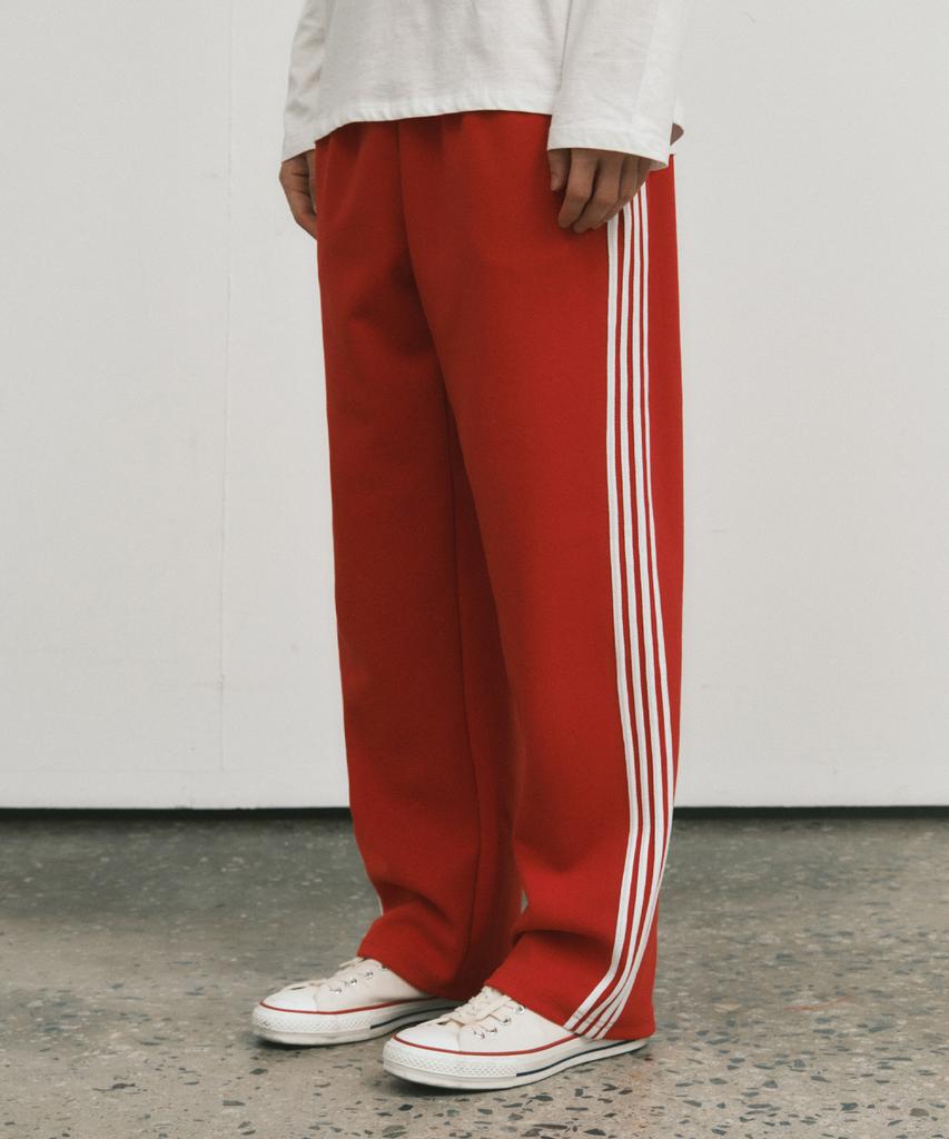 Wednesday Oasis Newtro Line Track Pants_Red(W25-Pt25)