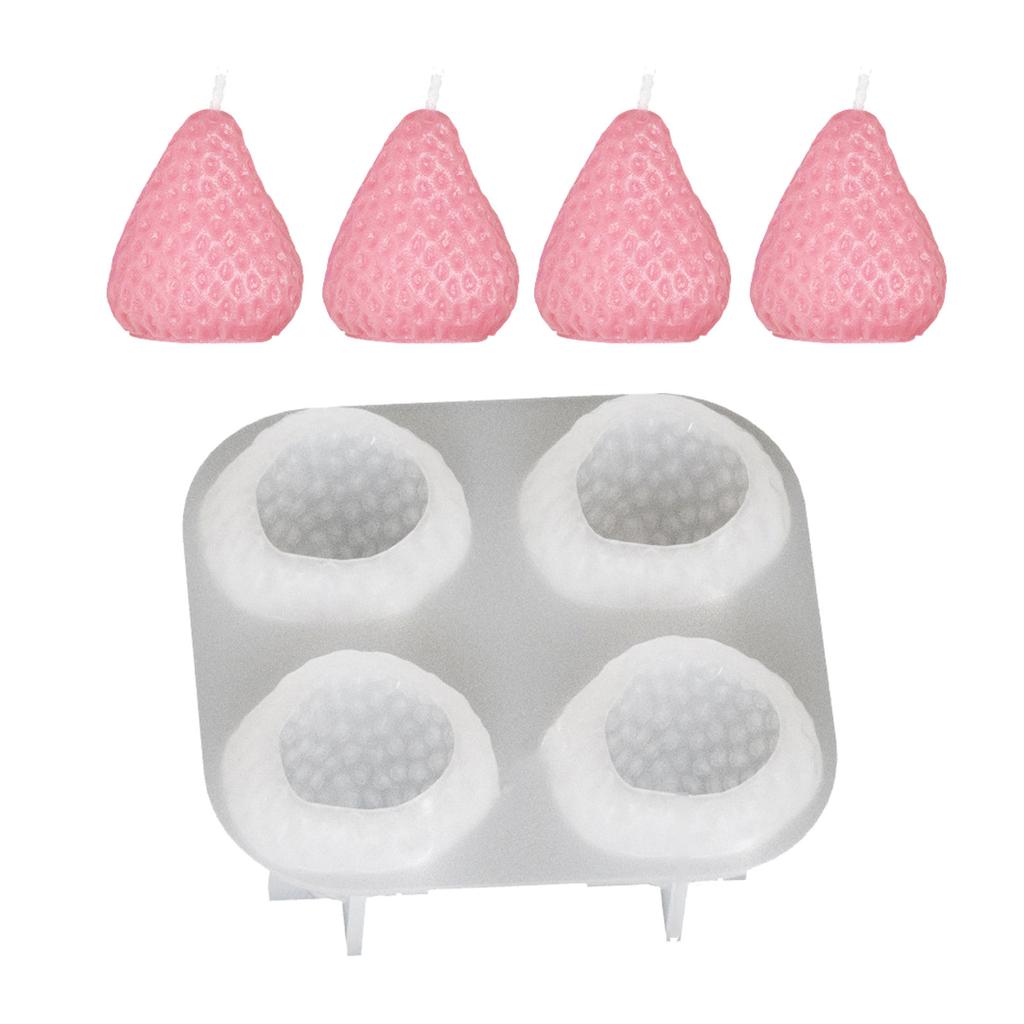 Moule à Fraise en Silicone Premium Pour Créations DIY Durable Et Facile à Démouler Parfait Pour Débutants Et Professionnels