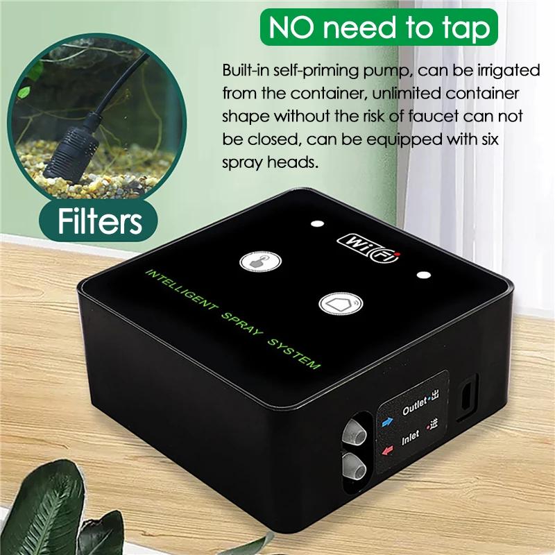 360° Rotatable WIFI Rainforest Sprayer Reptile Intelligent Humidification Spray Kit Automatic Sprayer Watering Timer