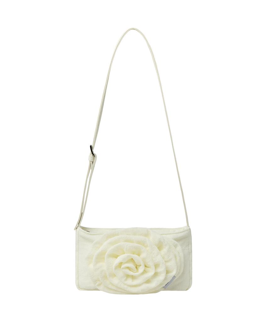Emis Corsage Flat Bag-Ivory