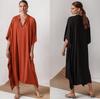 Silky Deep V Beach Robe: European & American Vacation Bikini Cover-up
