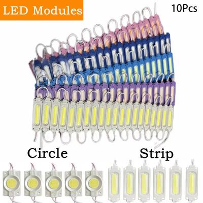 10PCS Waterproof DC 12V IP65 Multicolour Led Module COB Light Backlight Shop Banner Christmas Decorations Warm White