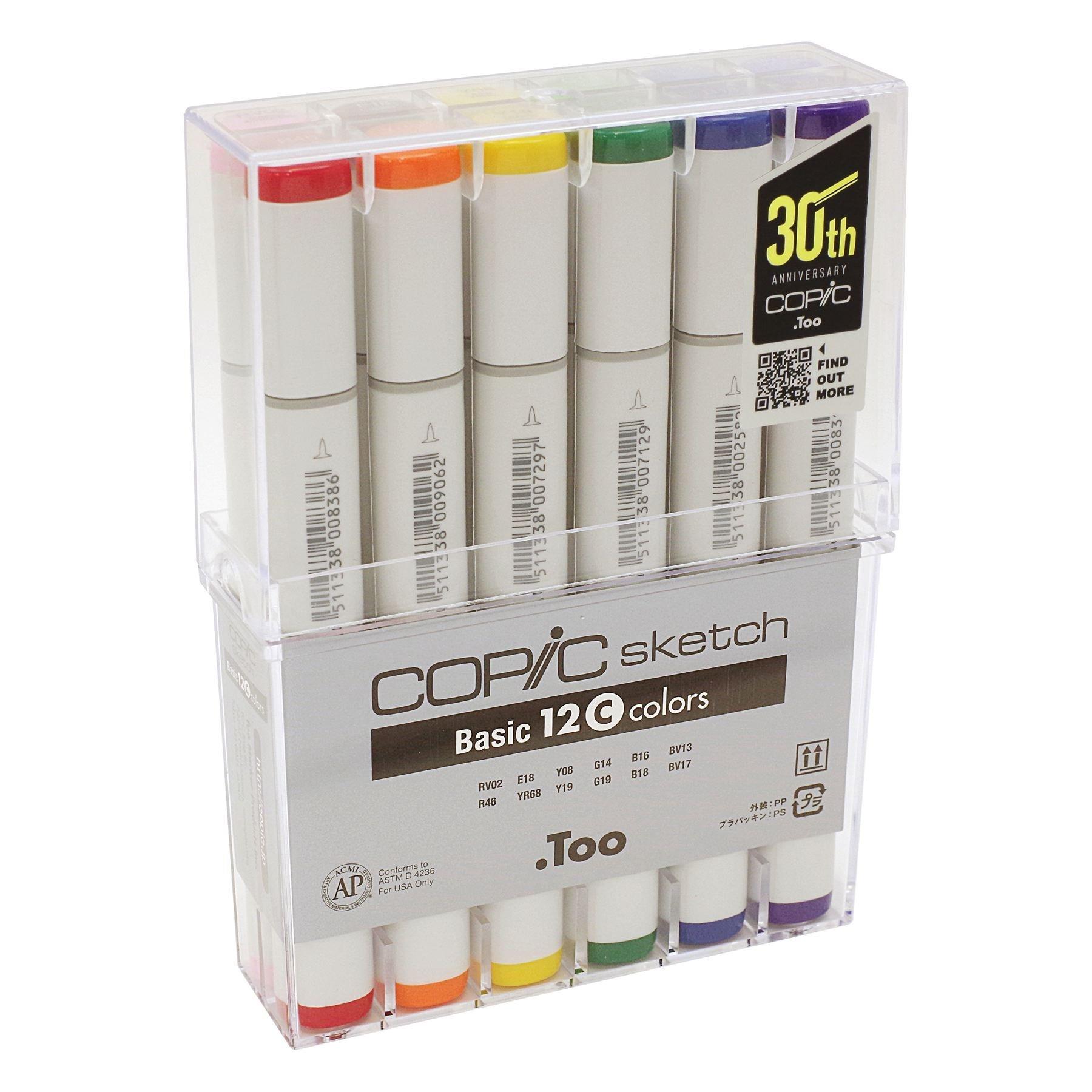 COPIC COPIC SKETCH Базовый набор C 12 цветов