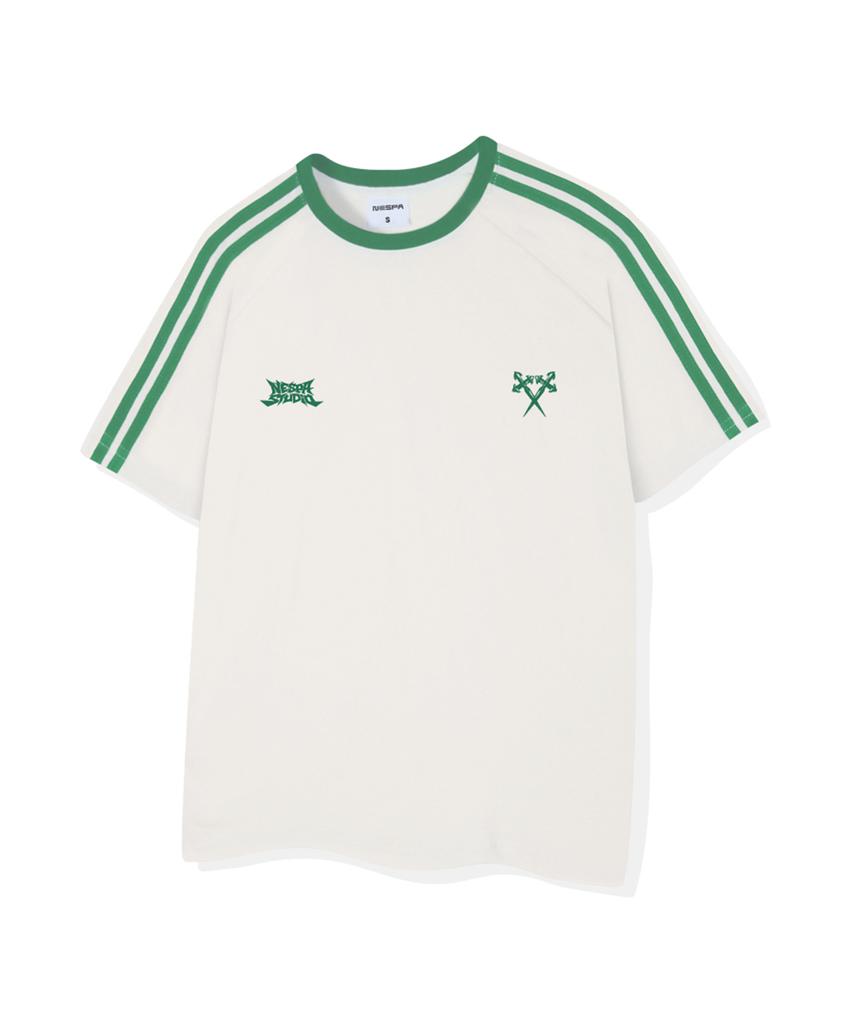Neseupaseutyudio Dual Blade Oversized Track Short Sleeve T-Shirt 4 Colors [Nsse_3002]