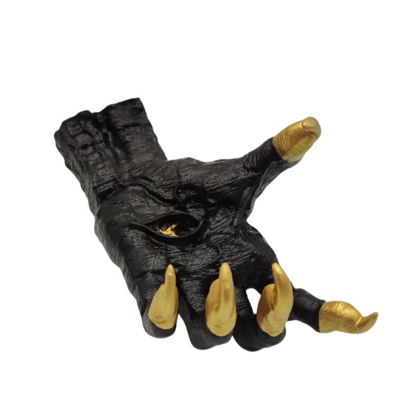 Halloween Decorative Ghost Hands Resin Crafts Devil's Claw Hook Haunted House Decorative Supplies Creative Ornaments