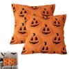 Halloween Pillowcase Pumpkin Pattern Cushion Cover Soft Plush Throw Pillow Cases For Sofa Bed Halloween Party Decor 45X45cm