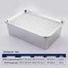 Yunduo Stainless Steel Rectangular Deep Basin and Colander Set