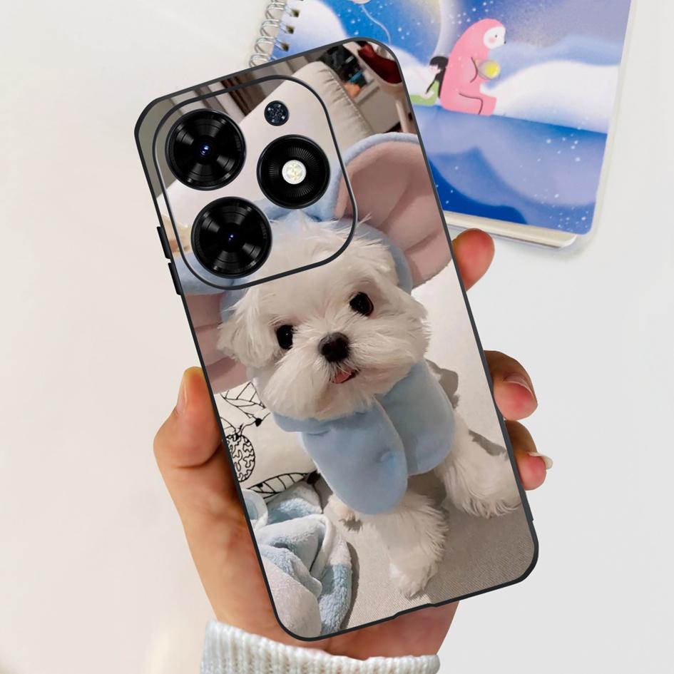

For Cover Tecno Spark GO 2024 Pop 8 POP8 Phone Case BG6 BG6h BG6i Fashion Flower Shockproof Funda Silicone Slim Soft Black Cover Tecno Pop 8