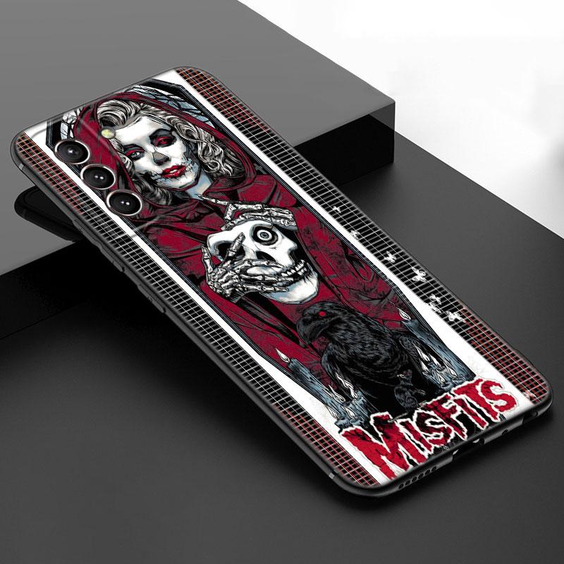 The Misfits Glenn Danzig Black Silicone Phone Case For Samsung Galaxy S23 S21 S20 FE S24 S22 Ultra S10E S10 S9 S8 Plus