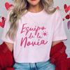 Girl Team Bride Squad T-shirt Spanish Women Bachelorette Hen Party Tee Shirt Bridal Wedding Single Farewell Short Sleeve Tops