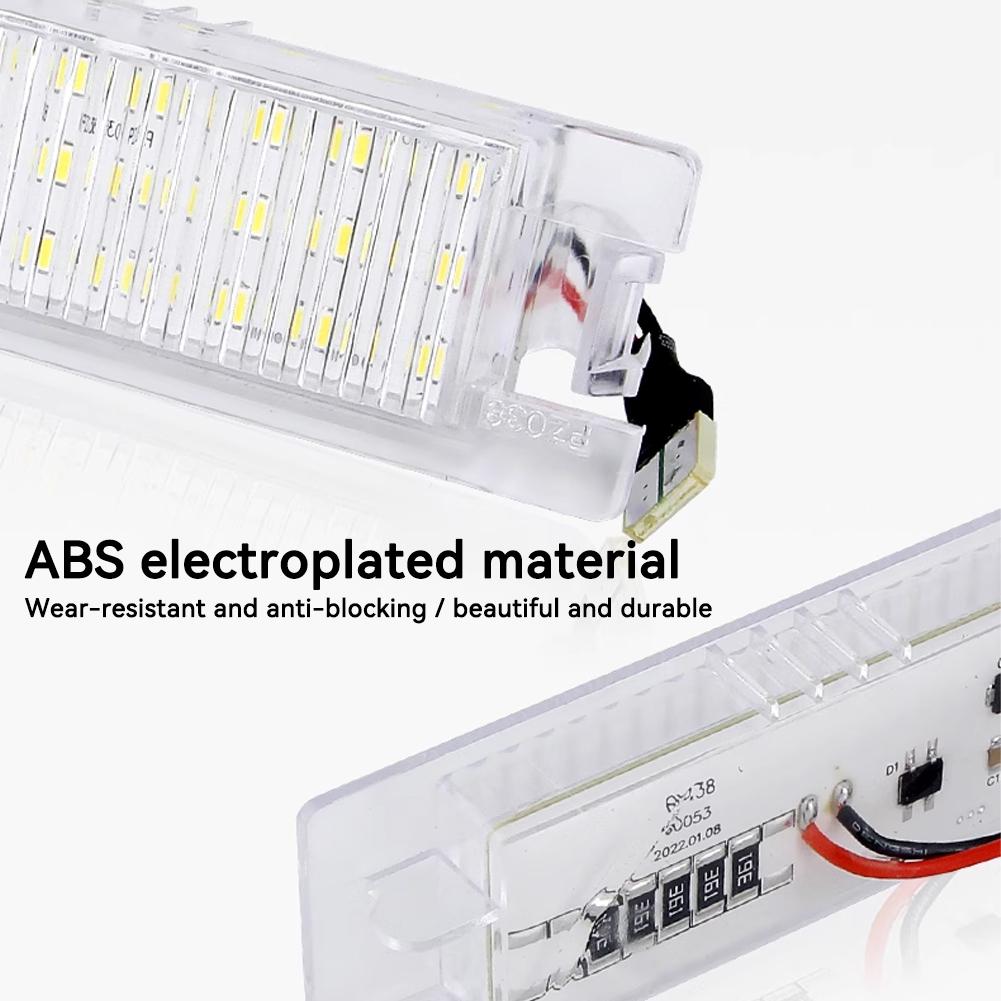 LED License Plate Light For Opel Vectra C Astra J H Zafira B Insignia Corsa C D Meriva A Tigra B 2Pcs Canbus Number Plate Lamp License Plate Lights 2