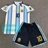 Argentinien Heimtrikot Messi 10 - Klassisches Blau-Weiß-Gestreiftes Fußballtrikot