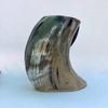 Handmade Viking Horn Mug, Genuine Natural Curved Tankard, Rustic Norse Bar Decor Gift