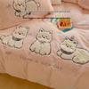 Winter Plush Velvet Bedding Set: Flannel Fleece Sheets & Teddy Duvet Cover
