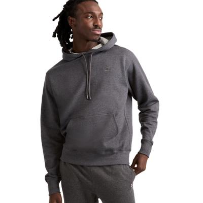 Champion Power Blend Fleece Pullover Hooded US Gray Men's Sweatshirt, Size Medium, Color
