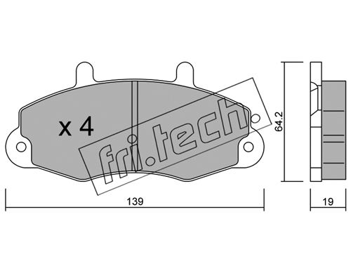 Alvadi Fri.tech. Brake Pads 201.0 Rozmiar 24