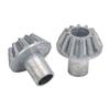 2Pcs RC Car Metal Bevel Gear Zinc Alloy 12T Metal Bevel Gear Replacement RC Parts for WLtoys 124008 124010 RC Cars