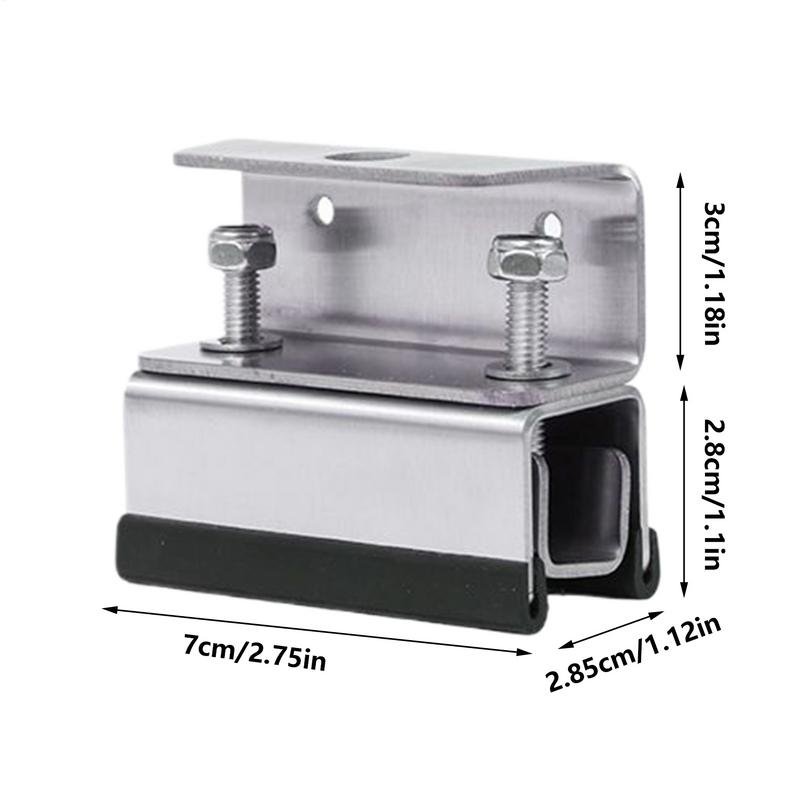 RV Solar Panel Mounting Brackets 4X Solar Panel Brackets Stainless Steel Photovoltaic Stand For Camping Trailer Yacht Wall Boat