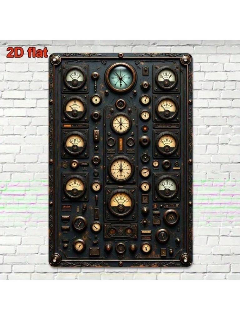 Steampunk Metal Wall Art Vintage Bar Sign Decor