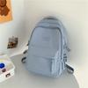 Zaino Portatile Colore Fresco Solido Grande Capacità Nylon Zaino Scolastico per Studenti Stile Coreano Borsa portaoggetti Borsa a Spalla Adolescente