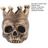 Halloween Crown Skull Candle Holder Votive Tealight Candle Stand Living Room Bathroom Candlestick Decoration Table Centerpiece Ornament