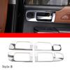ABS Silver For Toyota Tundra 2014- Interior Modified Car Center Control Decorative Strip Sticker Car Accessories