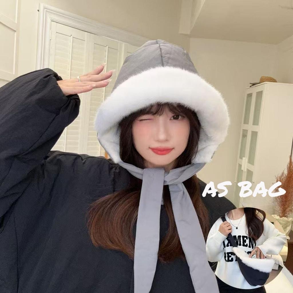 1pc Winter Warm Beanie Hat for Women,leisure Y2k Style Adjustable Pilot Hat,as A Bag,Long Ear Straps Peruvian Cover Ear Beanie