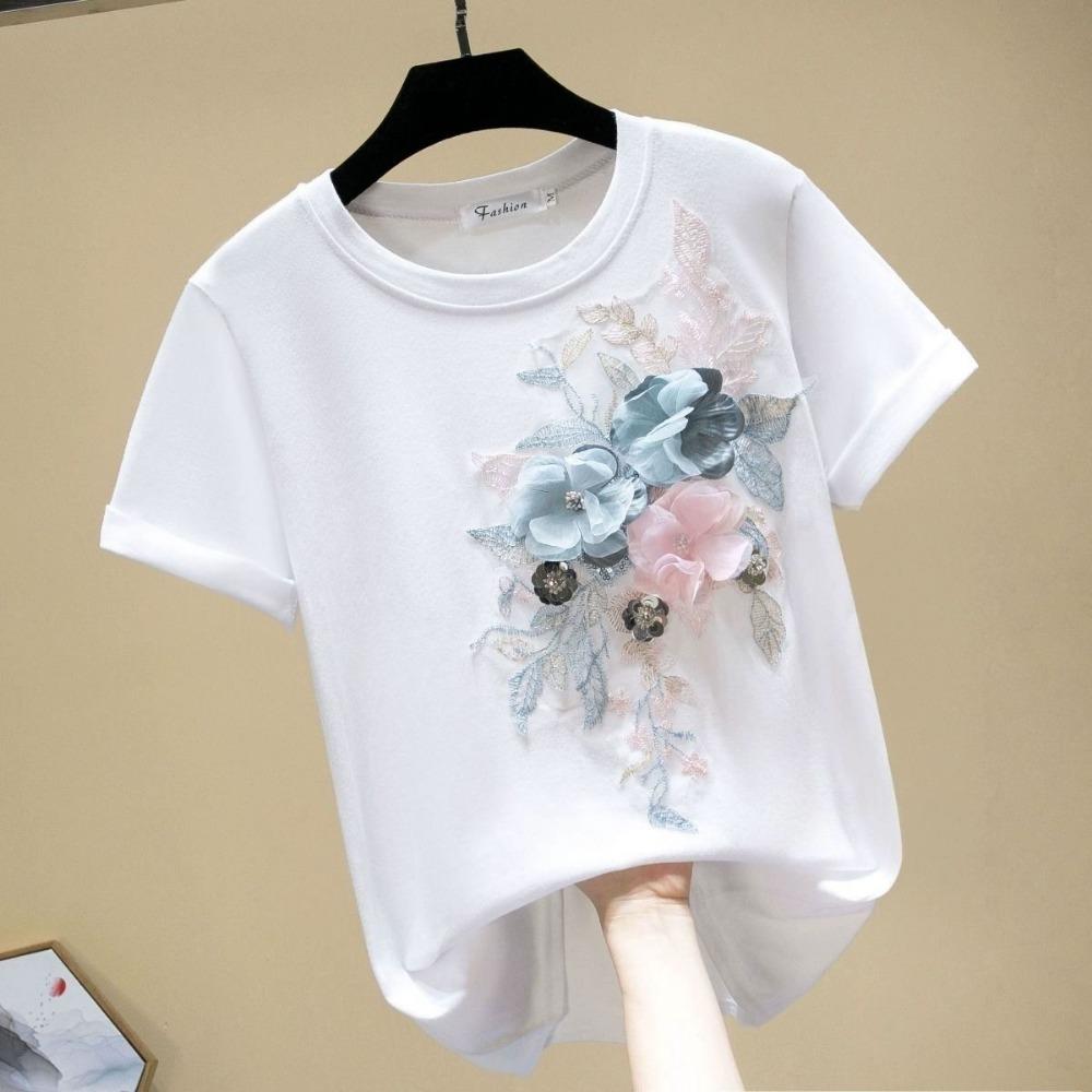 Summer Women T Shirts Short Sleeve Basic Shirts Korean Style WOmen Tops Tees