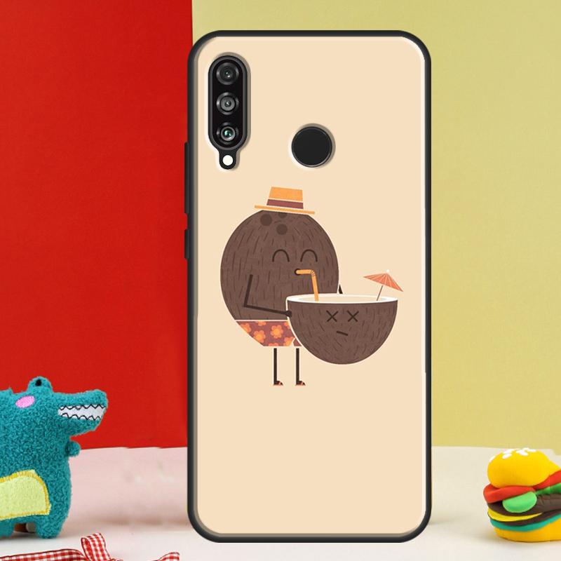 Summer Fruit Coconut For Huawei Nova 9 10 SE 12i 12s 11i 5T Y91 Y90 Y60 Y70 Y72 Y61 P60 Pro P20 P30 P40 Lite Case