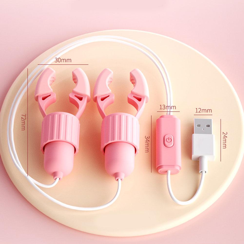 Vibratore per capezzoli Morsetti vibranti Clip clitoridea Massaggio al seno Stimolazione clitoridea Masturbatore Giocattolo sessuale femminile per donne Adulti18+