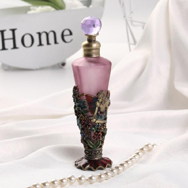 Premium 25ml Empty Fragrances Bottle With Enamel Artwork Constructed From Zinc Alloys And Glass
