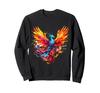 Rising Fire Phoenix Design Sweatshirt