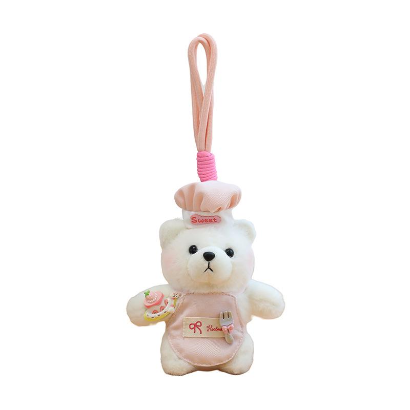 New William Bear Series Pendant Plush Toys Bags Hanging Keychain Chef Bear Gift Doll
