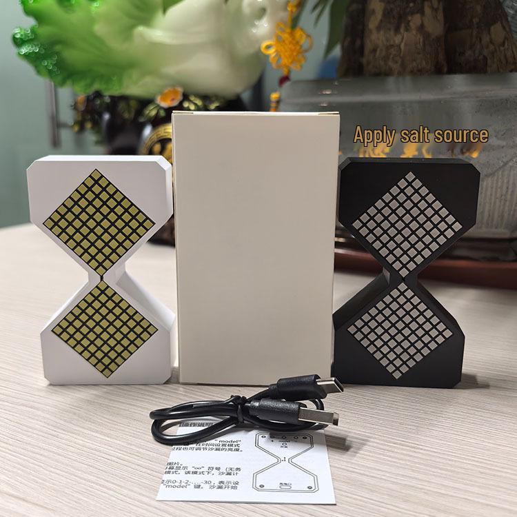 Luminous Gravity Sensor Electronic Hourglass Timer for Students and Children