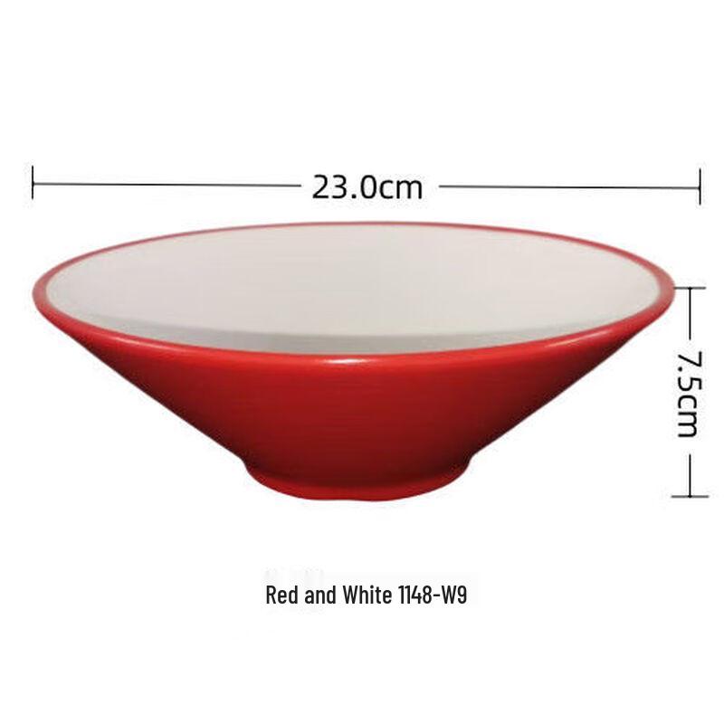 Japanese Style Melamine Restaurant Bowls (10-Pack)