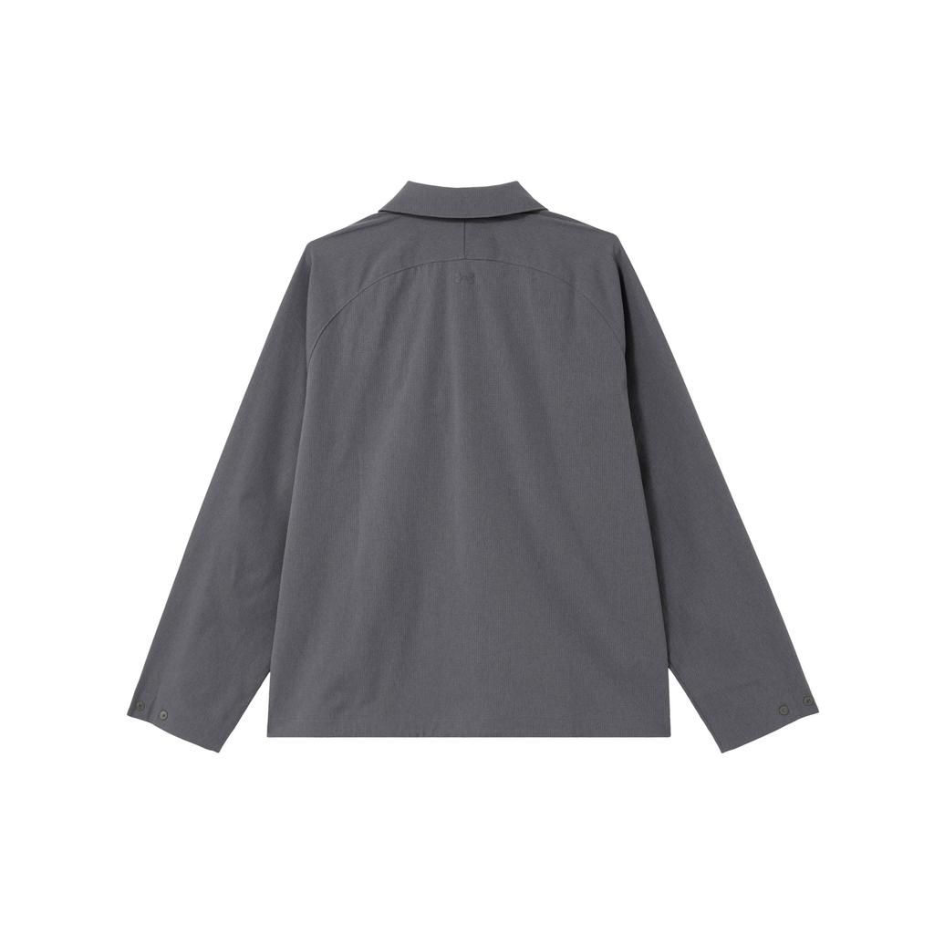 Under Armour Solid Color Zip-Up Collar Long Sleeve Jacket Men Outerwear Gray 1383029-025