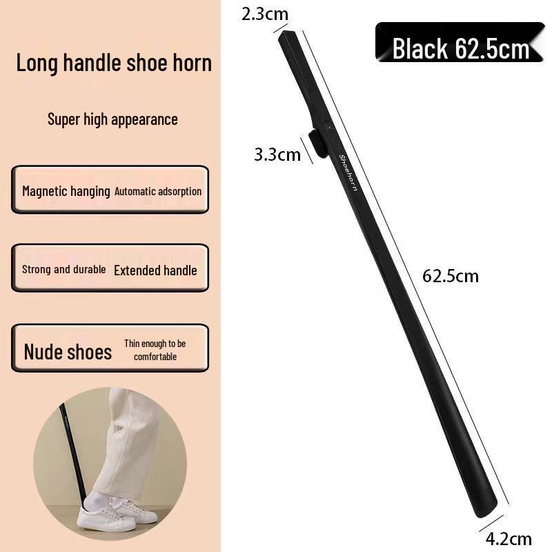 Magnetyczny łyżkodrap do butów z długą rączką - Premium podnośnik do butów dla seniorów i kobiet w ciąży
