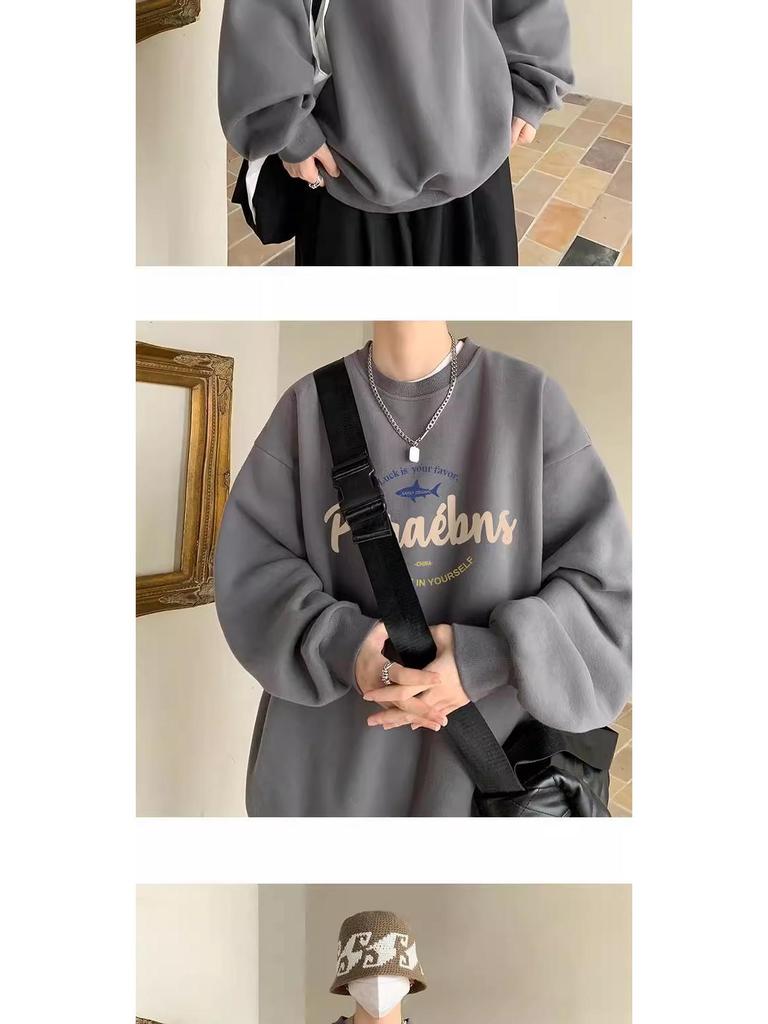 Men's Burgundy Fleece-Lined Oversized Hoodie, Hoodless, American Style, Heavy-Weight, Trendy Autumn/Winter Jacket.