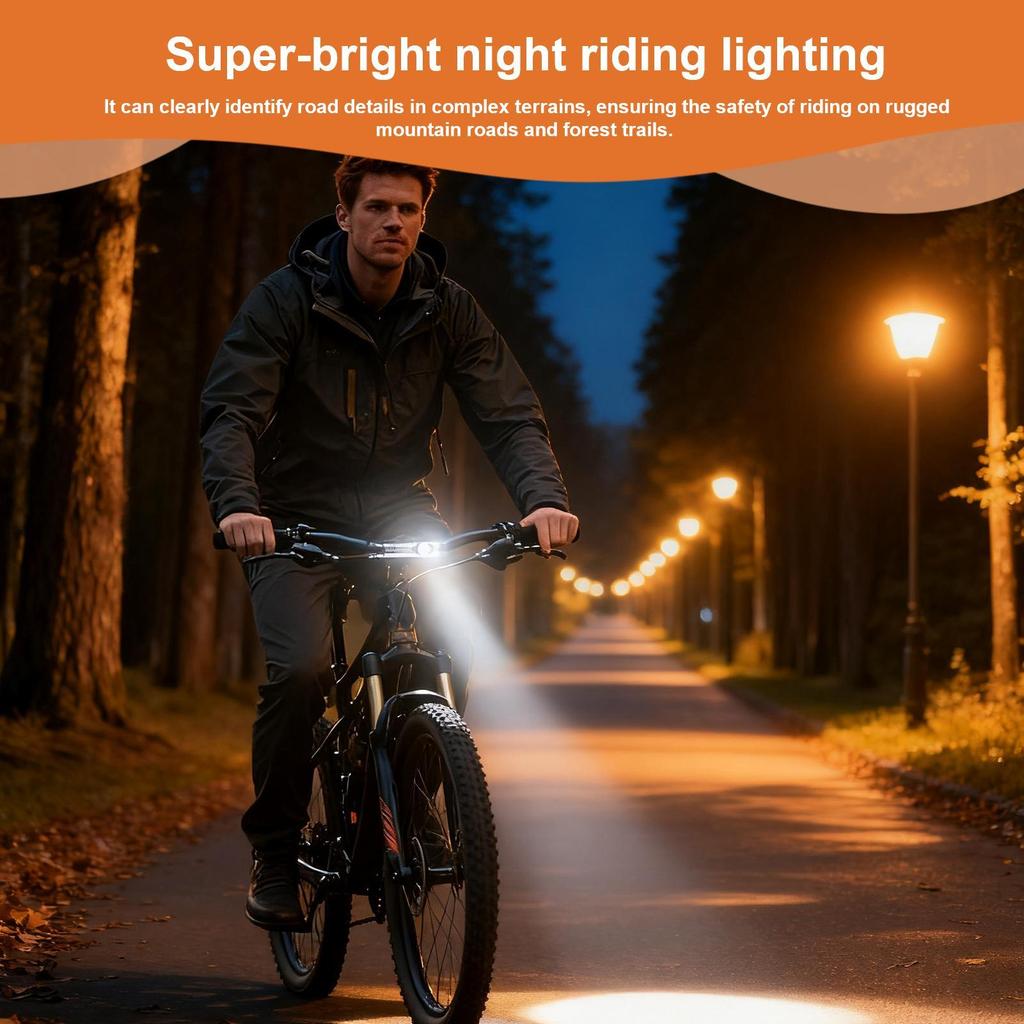 Bike Lights For Night Riding Magnetic Front Lamp Light For Bike For Mountain Road Night Riding Fishing Running Hiking Camping