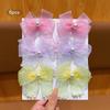 6 Colorful Fashionable Bow Hair Clips, Sweet and Stylish Hair Accessories Suitable for Daily Use