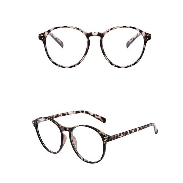 Retro Literary Glasses Large Frame Fashion Glasses Men and Women Fashion Simple Anti-blue Light Glasses