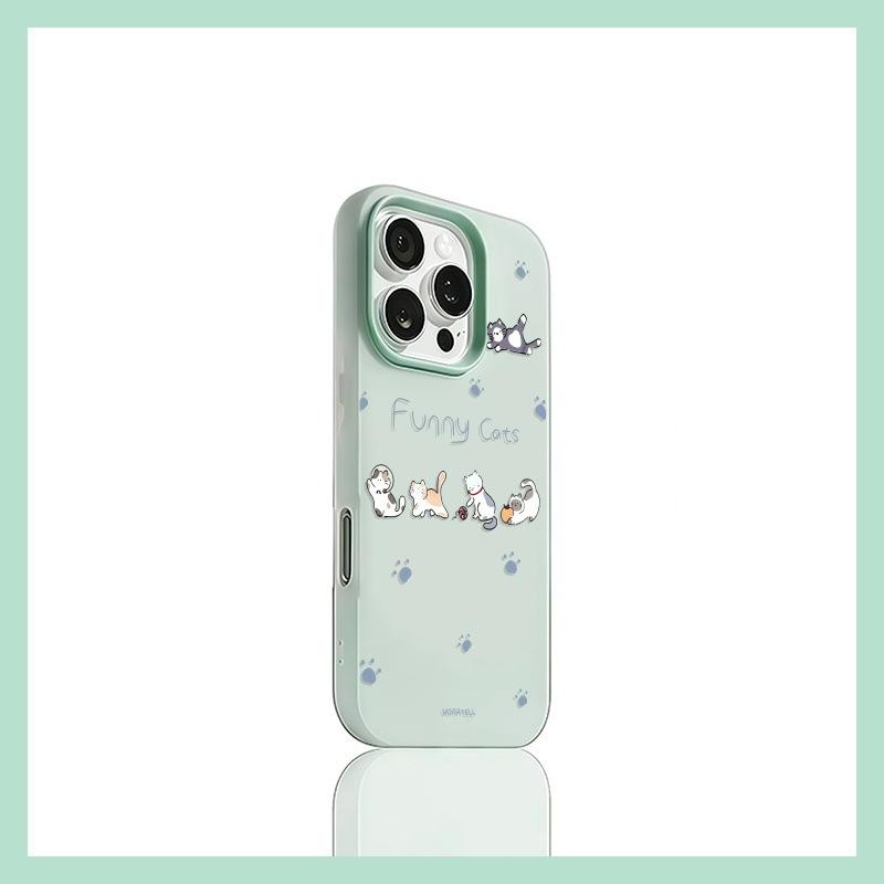 

Four Little Cats for Phone17promax for Apple 16pro Won t Bump Into Phone Cases 15 New Models 13 Personality For Apple XR