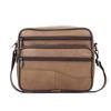 Top Grain Cowhide Vintage Men's Crossbody Leather Bag - Vertical Casual Shoulder Bag, Portable and Multifunctional