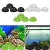 4 Pieces Tank Cave Shelter Hollow Hiding House Rest Hide Supplies Aquarium Shelter for Cichlid Reptiles