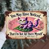 RetroTinWorks Cheshire Cat Metal Sign Vintage Wall Decor for Cafe Bar Pub Wall Art