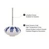 Retro European Style Cabinet Handle Wardrobe Ceramic Drawer Knobs Door Handle Circular Cupboard Pulls Floral Furniture Hardware