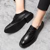Men’s British Style Brogues Formal Business Leather Shoes Men Tuxedo Party Dress Shoes Plus Size