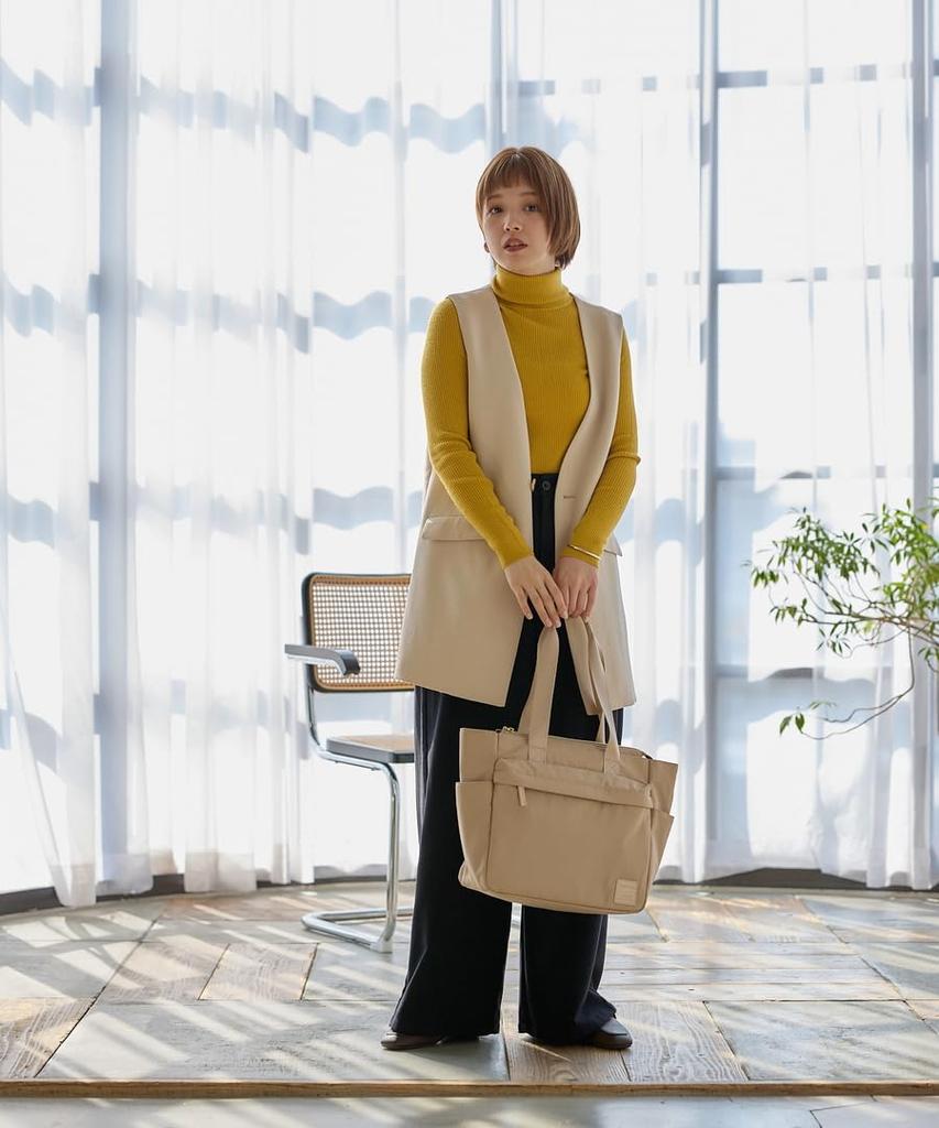 Silky Tote Bag A4 Water-Repellent