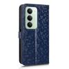 For Xiaomi Redmi 15 4G (EU) (171mm) Wallet Case Dot Pattern Imprint PU Leather Phone Cover with Wrist Strap