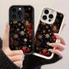 JT159 Christmas Snowflake for iPhone 17 16 15 14 Pro Max Samsung S26 S25 Ultra A17 A16 A07 A56 A06 Xiaomi 15T Redmi 15c 14C Note 14 13 Soft TPU Case
